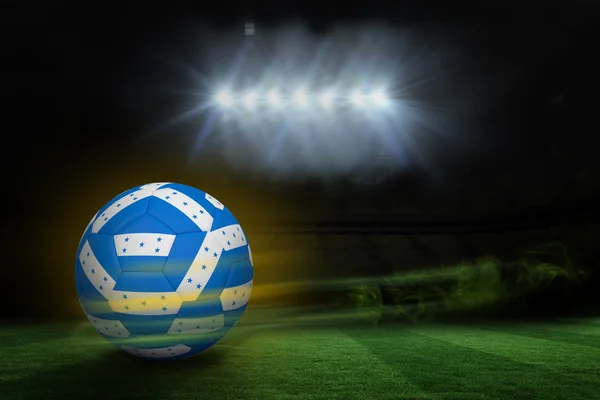 Football in honduran colours — Stock Photo, Image