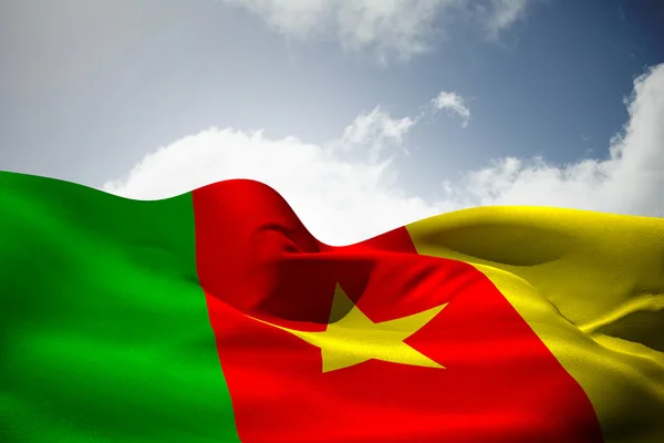 Composite image of cameroon flag waving — Stock Photo, Image