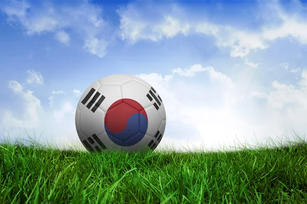 Football in south korea colours — Stock Photo, Image