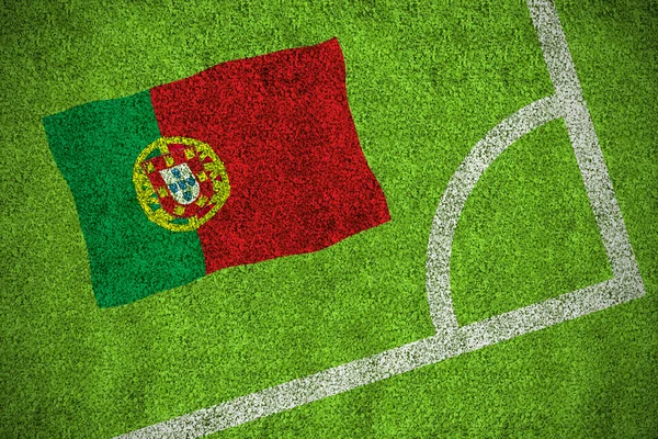 Imagem composta da bandeira nacional de portugal — Fotografia de Stock