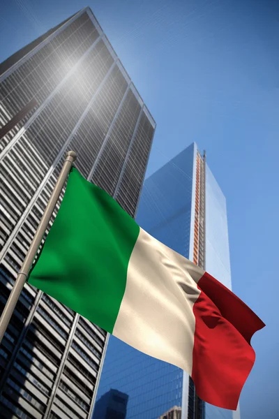 Složený obraz Itálie státní vlajky — Stock fotografie
