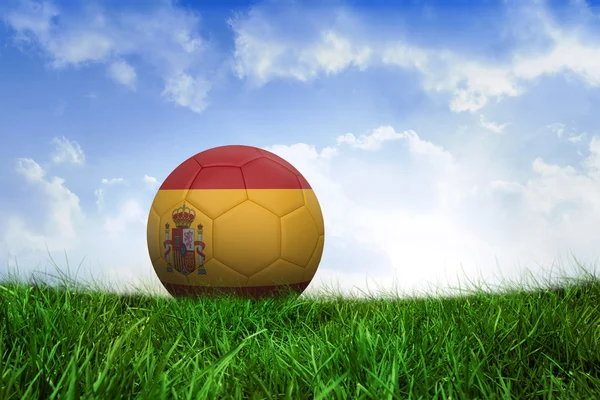 Футбол в испанских цветах — стоковое фото