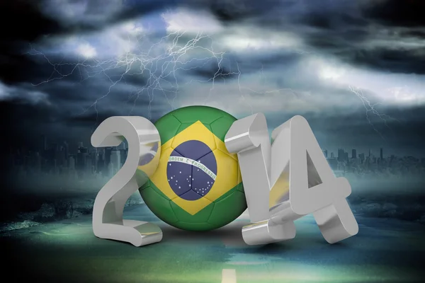 Composite image of brazil world cup 2014 — Stock Photo, Image