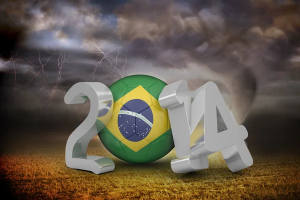 Composite image of brazil world cup 2014 — Stock Photo, Image