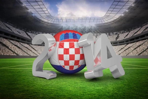 Samengestelde afbeelding van Kroatië world cup 2014 bericht — Stockfoto
