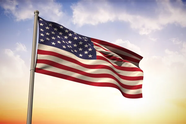 Verbundbild der US-Nationalflagge — Stockfoto