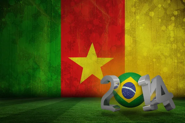 Sammansatt bild av Brasilien VM 2014 — Stockfoto