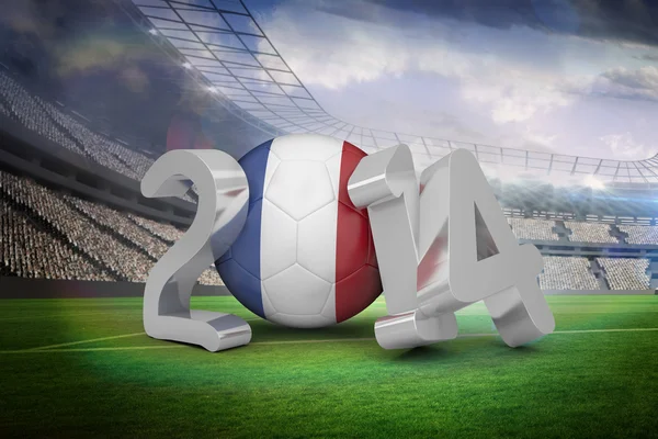 Composite image of france world cup 2014 — Stock Photo, Image