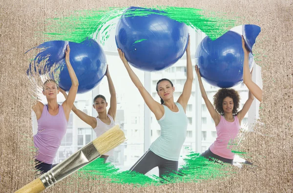 Fitness class at the gym — Stock Photo, Image