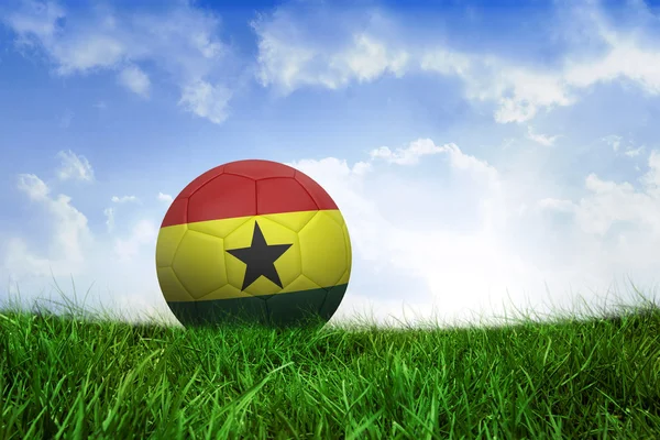 Fußball in Ghanafarben — Stockfoto