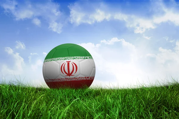 Football in iran colours — Stock Photo, Image