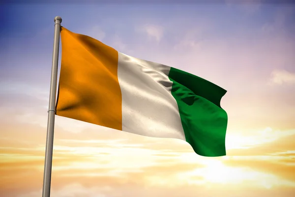 Image composite du drapeau national de la côte d'ivoire — Photo