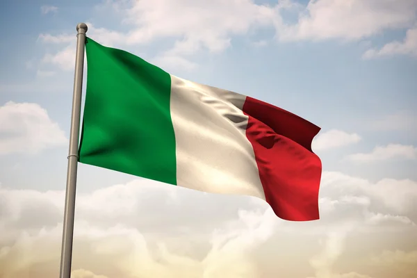Sammansatt bild av Italien nationella flagga — Stockfoto