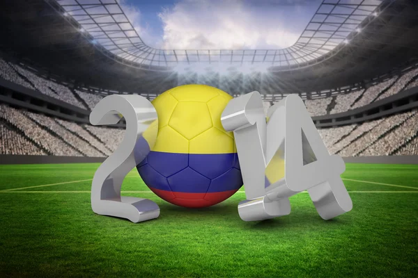 Image composite du message de la Coupe du monde de Colombie 2014 — Photo