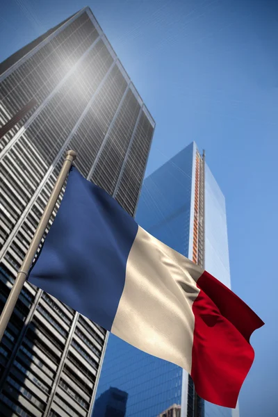 Citra komposit bendera nasional france — Stok Foto