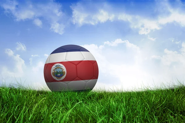 Football in costa rica colours — Stock Photo, Image