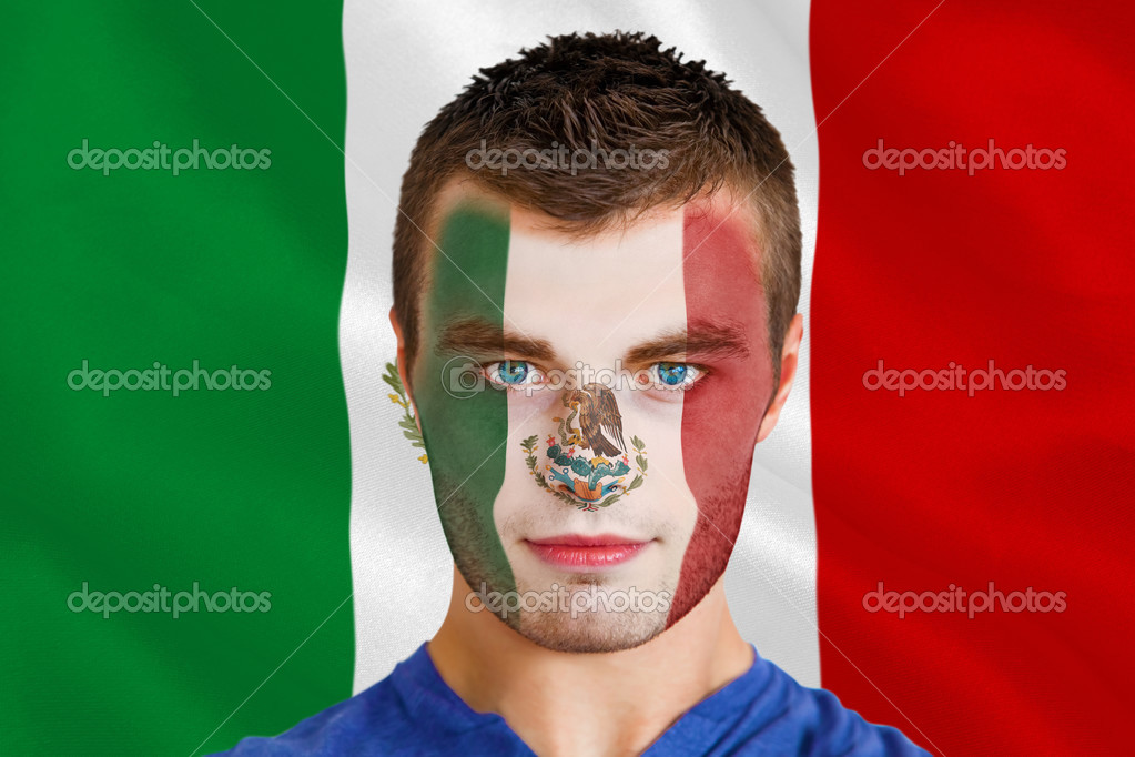 Black fat girl porn Mexico flag face paint
