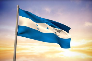 Composite image of honduras national flag clipart