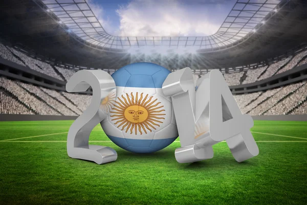 Immagine composita della coppa del mondo argentina 2014 — Foto Stock