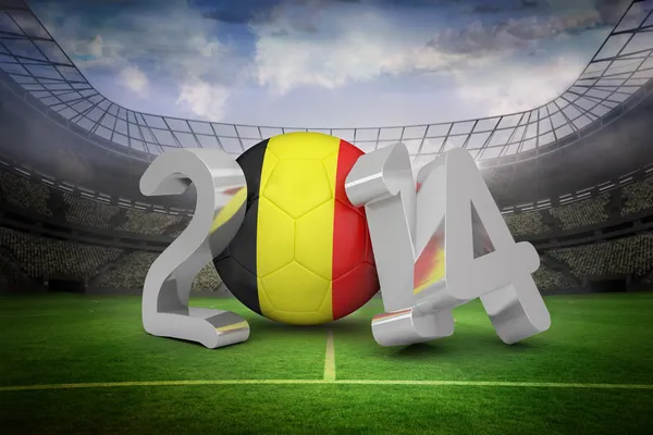 Composite image of belgium world cup 2014 — Stock Photo, Image