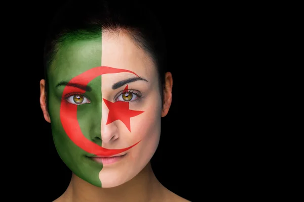 Composite image of iran football fan in face paint — Stock Photo, Image