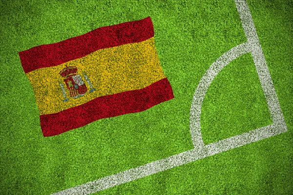 Sammansatta bilden av Spanien nationella flagga — Stockfoto