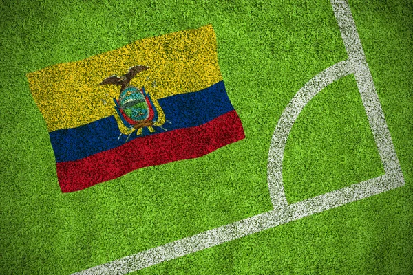 Zusammengesetztes Bild der ecuadorianischen Nationalflagge — Stockfoto