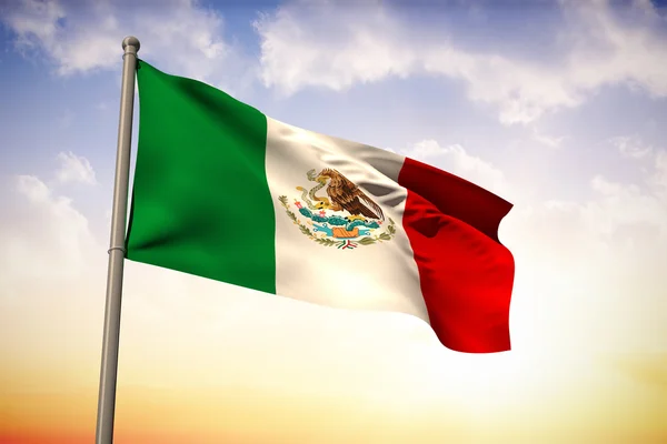 Composite image of mexico national flag — Stock Photo, Image