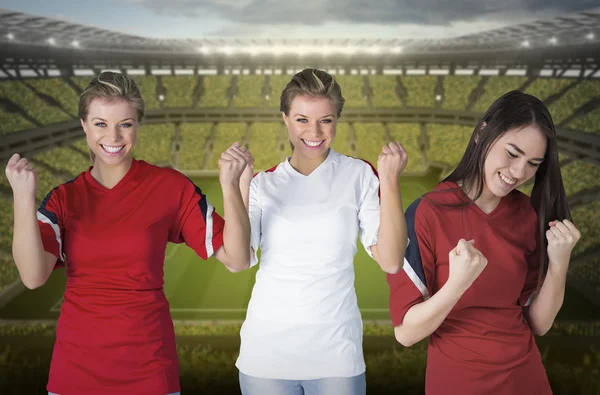 Various football fans — Stock Photo, Image