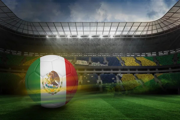Ποδοσφαίρου στο Μεξικό χρώματα — Φωτογραφία Αρχείου