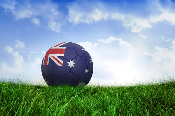 Fodbold i australske farver - Stock-foto