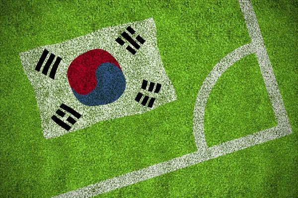 Složený obraz Jižní korea státní vlajky — Stock fotografie