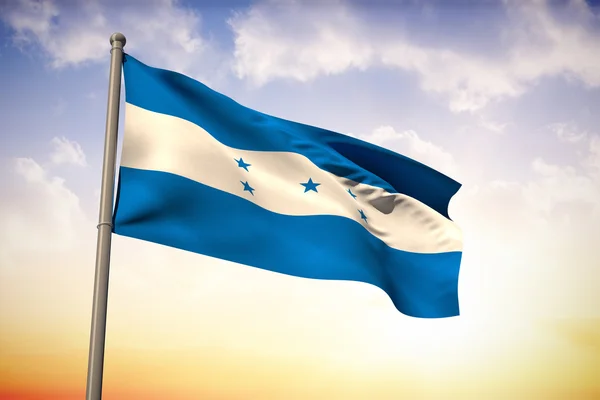 Composite image of honduras national flag — Stock Photo, Image