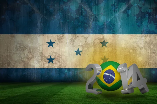 Brezilya Dünya Kupası 2014 birçok parçalardan oluşan imge — Stok fotoğraf