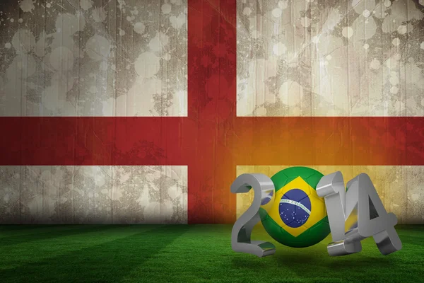 Composite image of brazil world cup 2014 — Stock Photo, Image