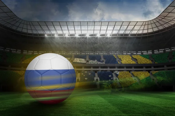 Fußball in russischen Farben — Stockfoto