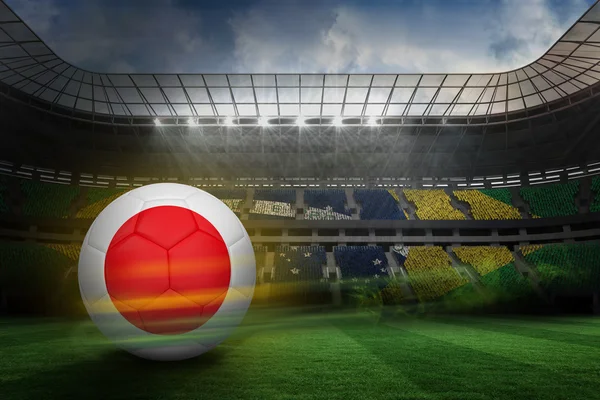 Piłka nożna w Japonii kolory — Zdjęcie stockowe