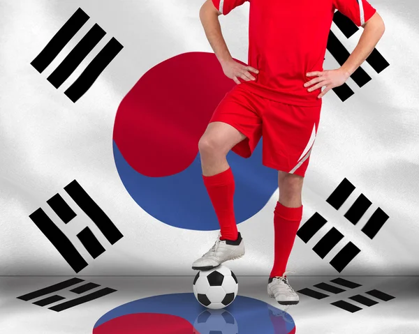 Handsome football player — Stock Photo, Image