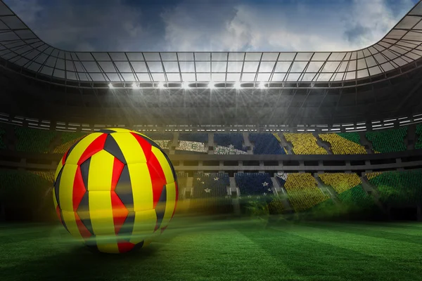 Fußball in belgischen Farben — Stockfoto