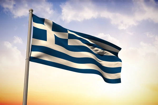 Image composite du drapeau national grec — Photo