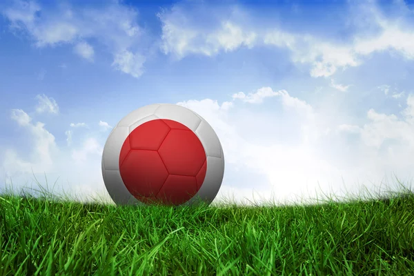 Football in japan colours — Stock Photo, Image