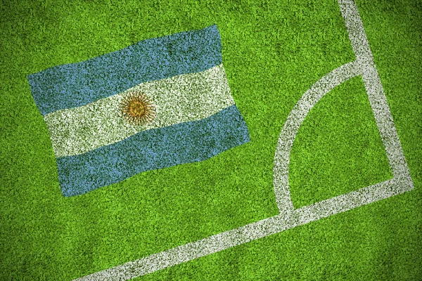 Imagem composta da bandeira nacional argentina — Fotografia de Stock