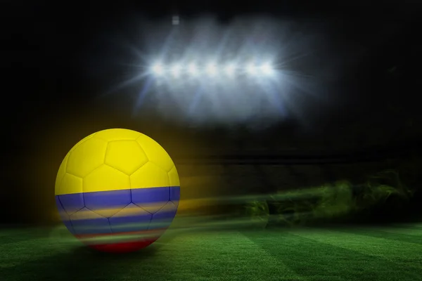 Football in colombia colours — Stock Photo, Image