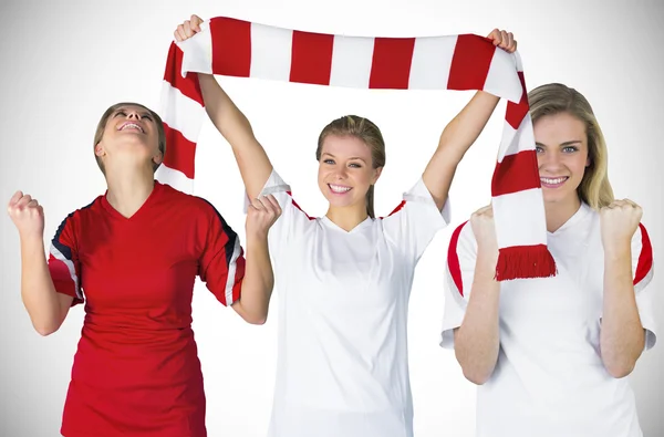 Composite image of football fans — Stock Photo, Image