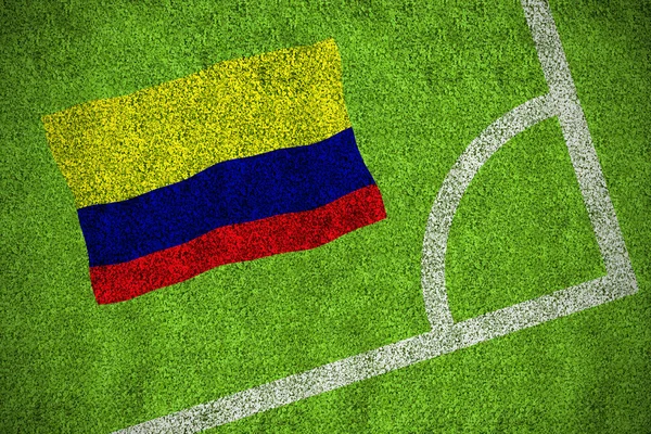 Imagen compuesta de la bandera nacional de Colombia — Foto de Stock