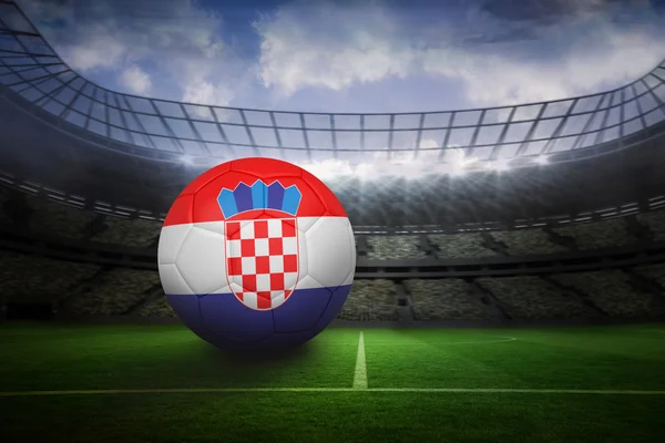 Football in croatia colours — Stock Photo, Image
