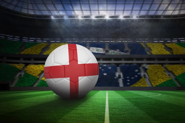 Fotboll i england färger — Stockfoto