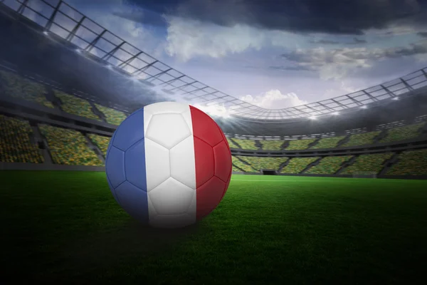 Football in france colours — Stock Photo, Image