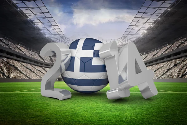 Imagem composta da Copa do Mundo da Grécia 2014 — Fotografia de Stock
