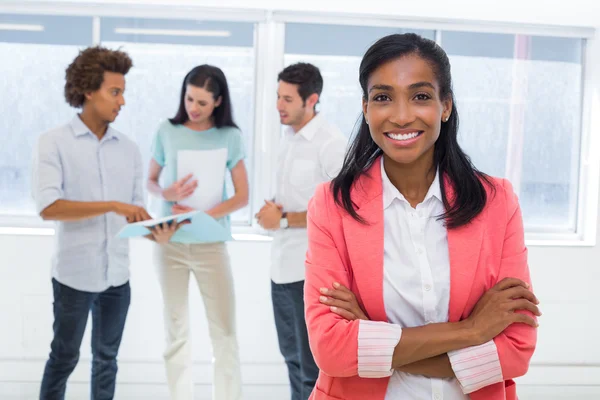 Businesswoman colleagues in background — Stock Photo, Image